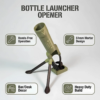 Mortar-Shaped Tactical Bottle Opener Military-Inspired Design Durable Effortless Cap Removal for Beer Soda Glass Bottles Bar Accessories Kitchen Utensils