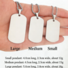Custom Photo Military Tag Necklace – Stainless Steel & Silver Options | 20% OFF for New Customers