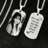 Custom Photo Military Tag Necklace – Stainless Steel & Silver Options | 20% OFF for New Customers