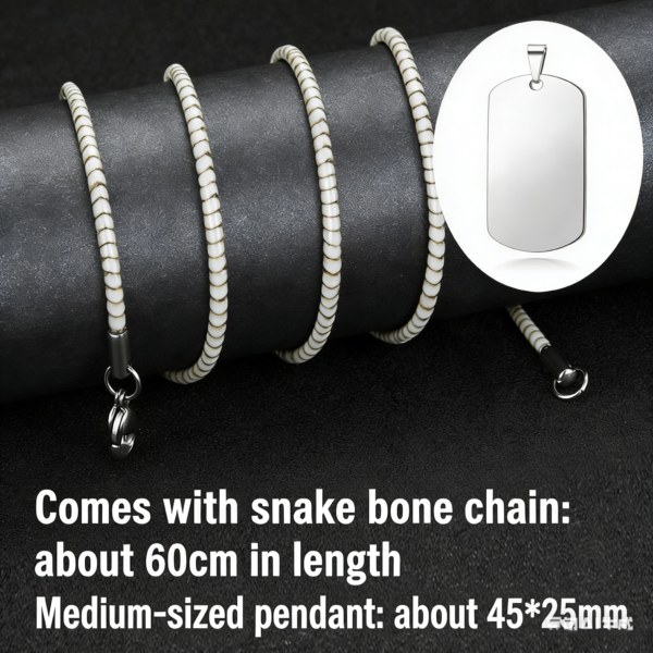 Custom Photo Military Tag Necklace – Stainless Steel & Silver Options | 20% OFF for New Customers