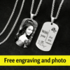 Custom Photo Military Tag Necklace – Stainless Steel & Silver Options | 20% OFF for New Customers
