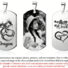 Custom Photo Military Tag Necklace – Stainless Steel & Silver Options | 20% OFF for New Customers