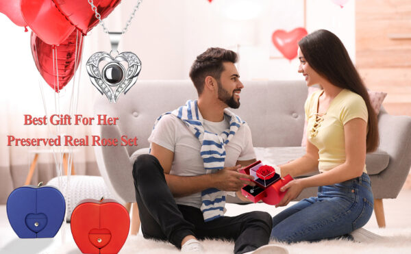 100 Languages I Love You Projection Necklace for Women, Elegant, Versatile, High-End Clavicle Necklace